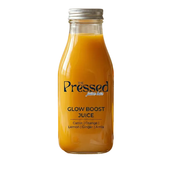Glow Boost cold pressed juice - why choose The Pressed Juice Bar for fresh juice in Kochi